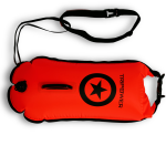 Bojka asekuracyjna dwukomorowa z suchą kieszenią boja torba 