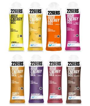 8x HIGH ENERGY GEL 226ers żel wysoko energetyczny 400g węgli zestaw 8 smaków