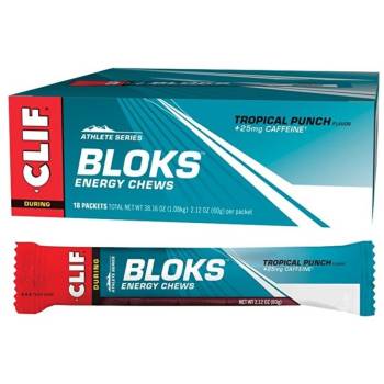 Clif Blocks Galaretka energetyczna Tropical Punch tropikalna z kofeiną