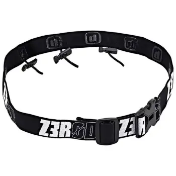 Pasek na numer startowy ZEROD czarny 