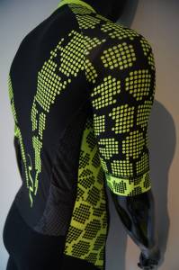 Strój startowy SISU triathlon Fluo Power z rękawem