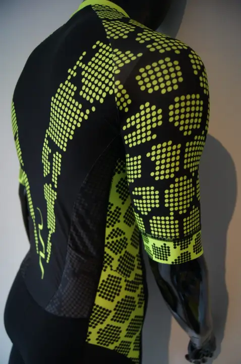 Strój startowy SISU triathlon Fluo Power z rękawem