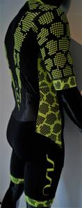 Strój startowy SISU triathlon Fluo Power z rękawem