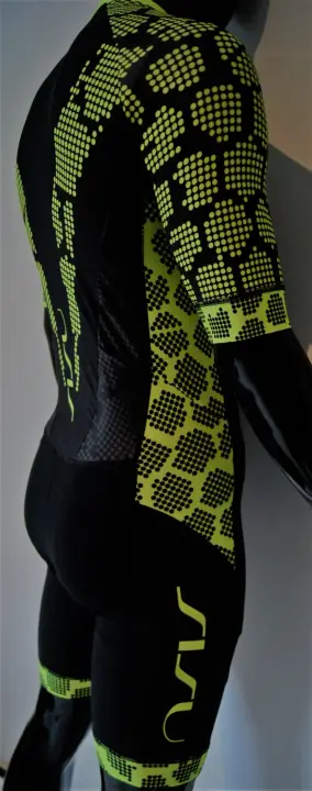 Strój startowy SISU triathlon Fluo Power z rękawem